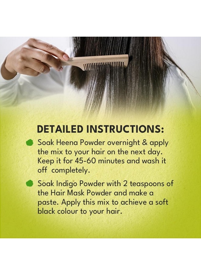 VEDA Natural Colours For Black Hair|Henna Powder, Indigo Powder, Hair Pack)|Long Lasting Natural Hair, 1 Count - Image 5