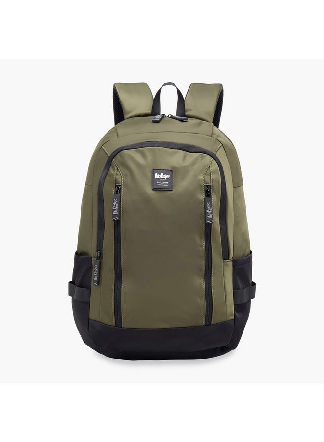 Lee Cooper Boys Solid Backpack with Adjustable Straps and Zip Closure - 19x35x50 cm  - Image 1