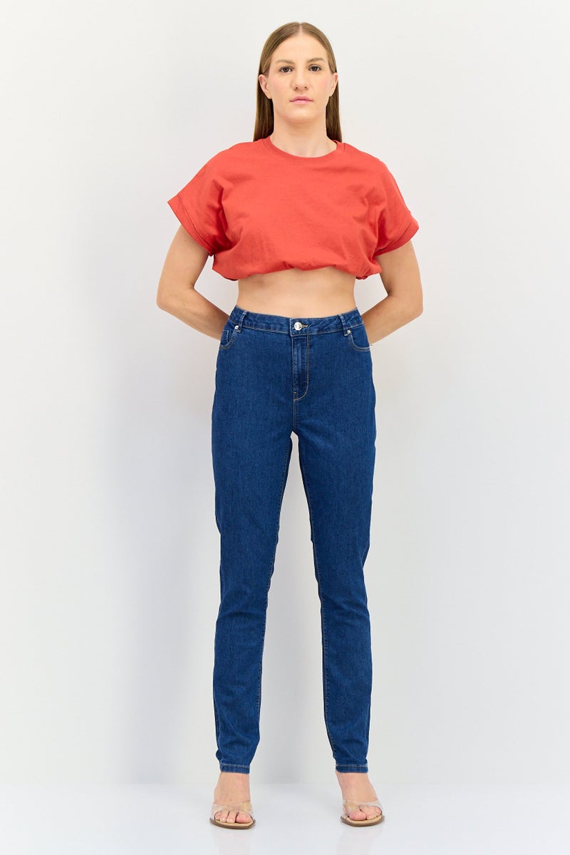 VERO MODA I Scenery by Vero Moda Women Skinny Fit Washed Stretchable Jeans, Blue - Image 4