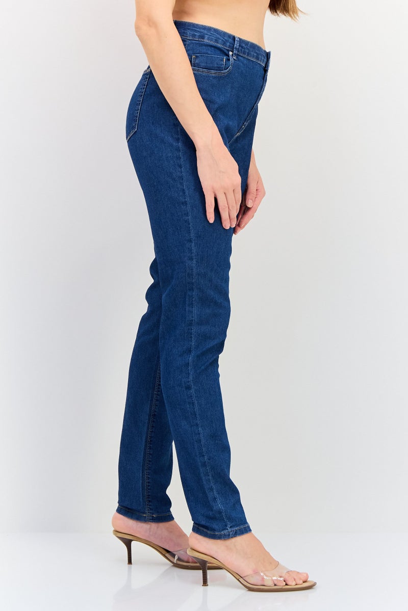 VERO MODA I Scenery by Vero Moda Women Skinny Fit Washed Stretchable Jeans, Blue - Image 2