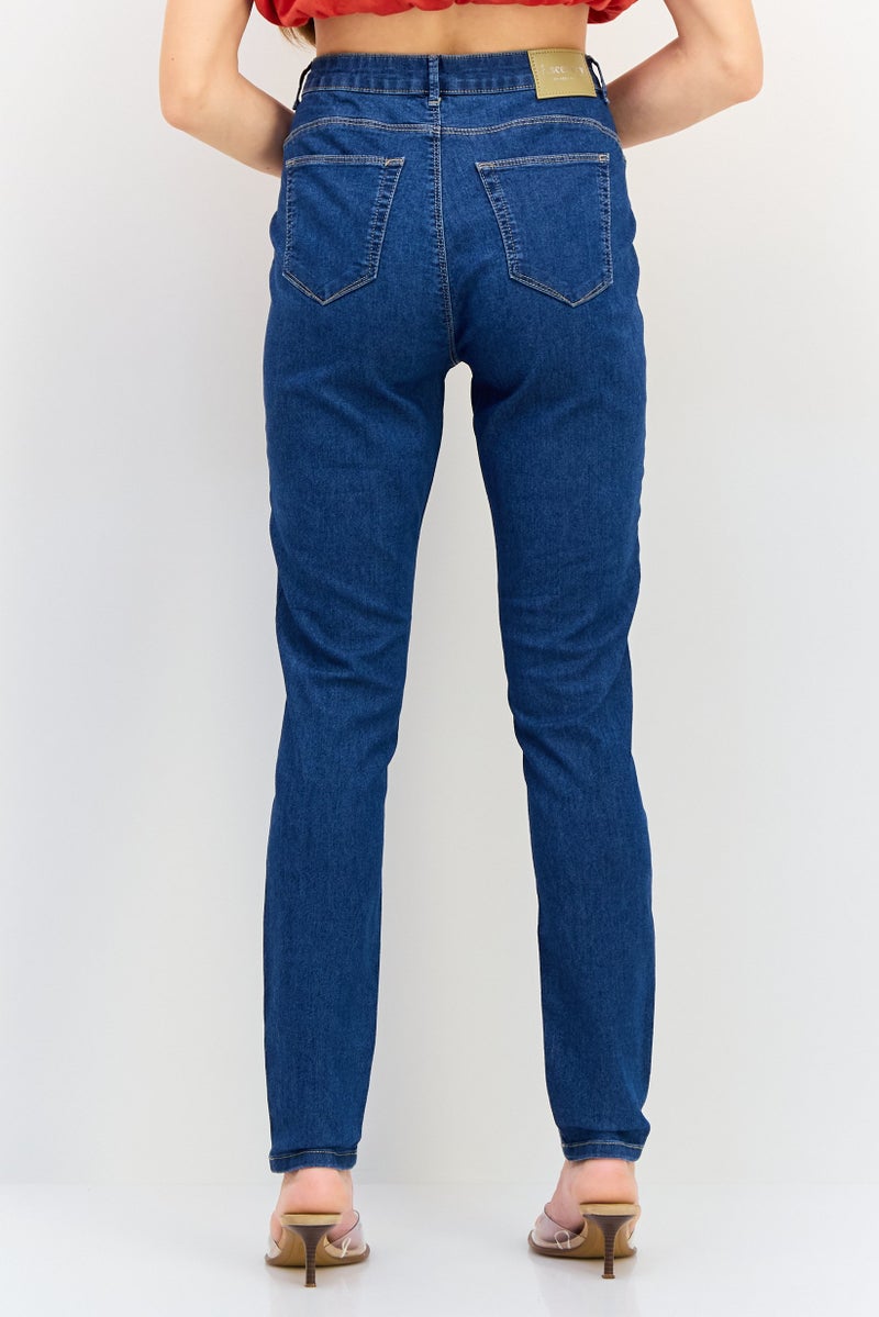 VERO MODA I Scenery by Vero Moda Women Skinny Fit Washed Stretchable Jeans, Blue - Image 3