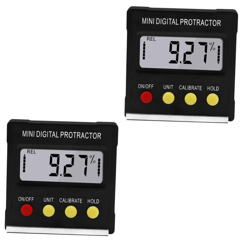 2pcs Digital Angle Inclinometer Electronic Display Tilt Angle Gauge for Construction Engineering Surveying - Image 2