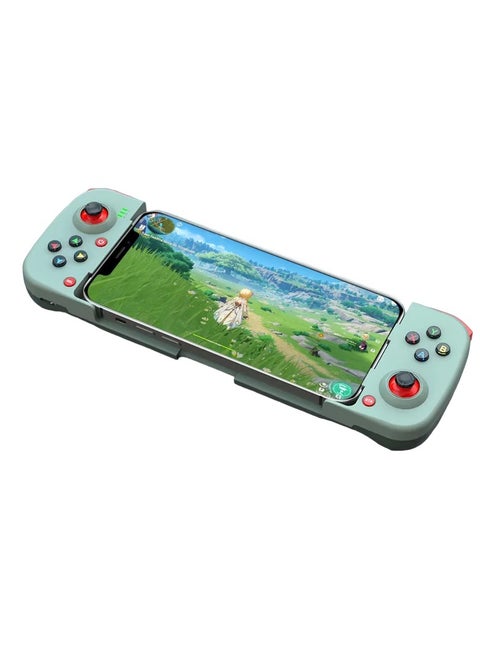 Mobile Game Controller, Bluetooth 5.0 Wireless Stretchable Gamepad, Ergonomics Design Plug And Play Game Controller, Non Slip Grip Retractable Joystick For Mobile Phone, (Green)