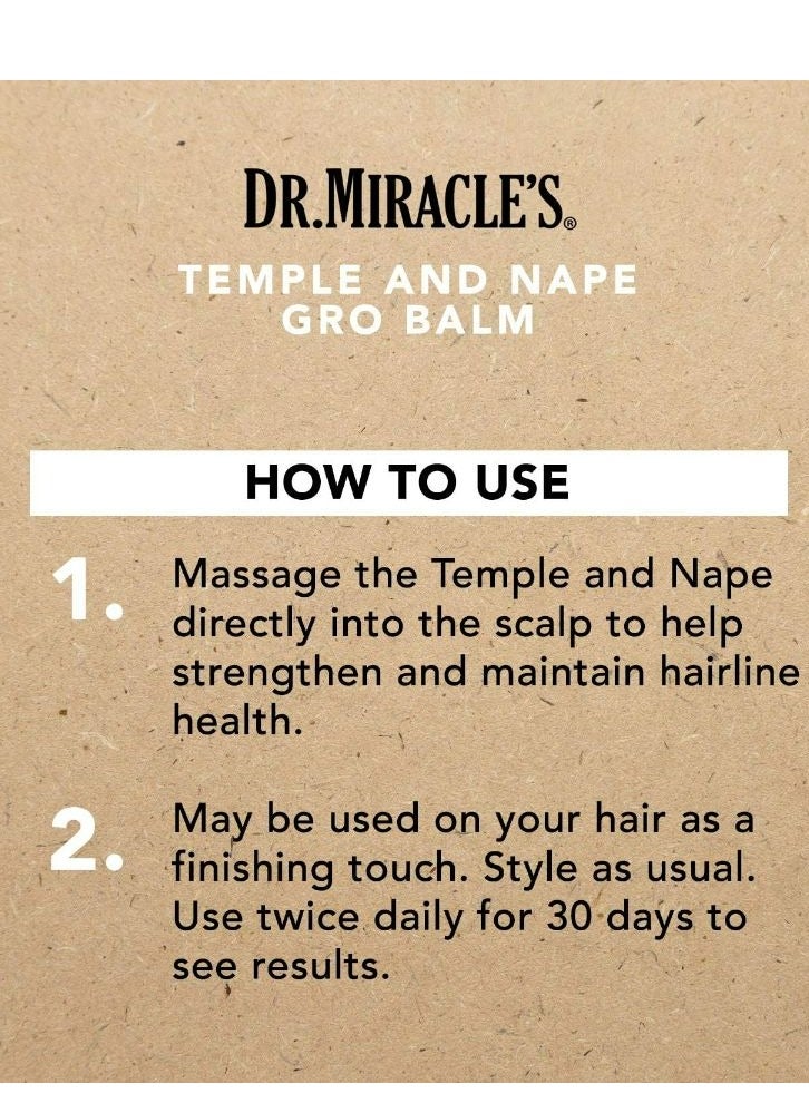 Nourishes and strengthens the temples and nape Gro Balm 113 g