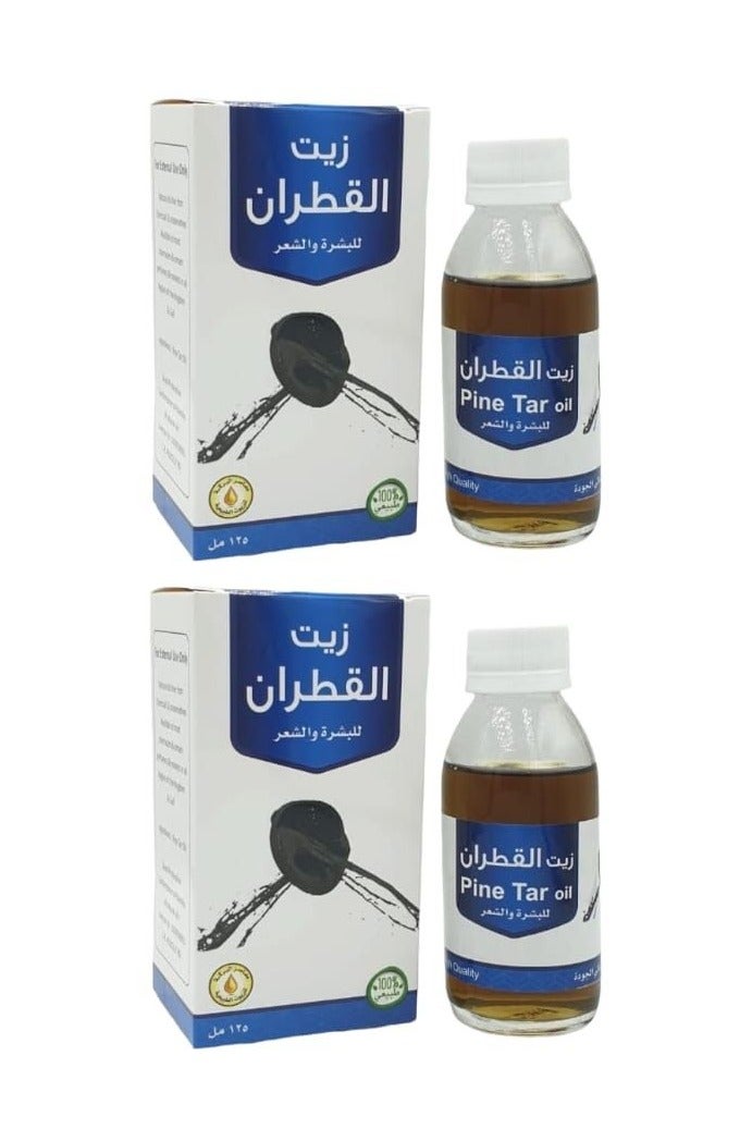 البركة زيت القطران للبشرة والشعر قطعتين 125مل