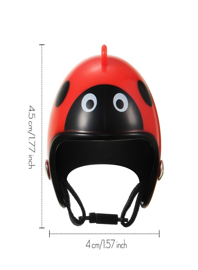 Skylety 8 Pieces Hens Helmet Chicken Pet Safety Helmet Funny Bird Hens Hat Headwear Small Pet Hard Hat Costumes Accessories for Chicken Bird Parrot Parakeet(Animal, Solid Color) - Image 3