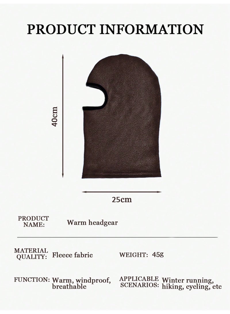 Coffee Thermal Windproof Full Face Mask - Image 4