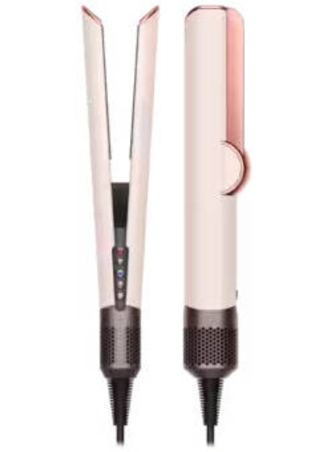 دي أس مكواة فرد الشعر HT01 Airstrait، 1600 واط، شاشة LCD، للشعر المبلل والجاف، وضعان - 3 درجات حرارة، 3 سرعات طاقة، جهد 240 فولت، تدفق هواء بديهي، خاصية القفل، إيقاف تلقائي، لون وردي-ذهبي - Image 1