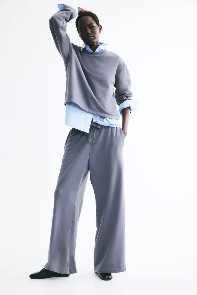 H&M  2-piece cotton sweatshirt set for Women | Best Price UAE