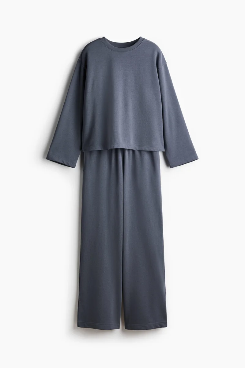H&M  2-piece cotton sweatshirt set for Women | Best Price UAE