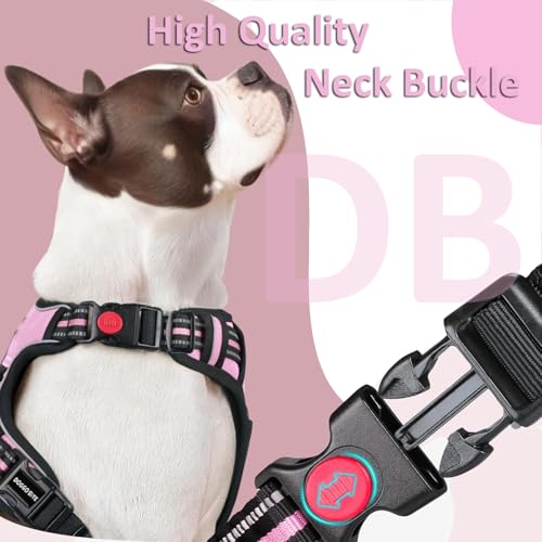 Doggo Bite Premium Reflective Dog Vest Harness| Soft Breathable| Padded Handle| Adjustable Straps & Luxury Buckle | Soft Padded Mesh | No Pull | No-Choke | Chest 27-36inch | All Large Breeds 23-35 Kg - Image 3