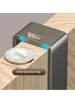 TYCOM Over The Door Hook Heavy Duty Over Door Hanger Holder for Coat Robe Hat Clothe Towels Hanging Bathroom Organizer Towel Rack 5 Hooks Aluminum Black.  - Image 2
