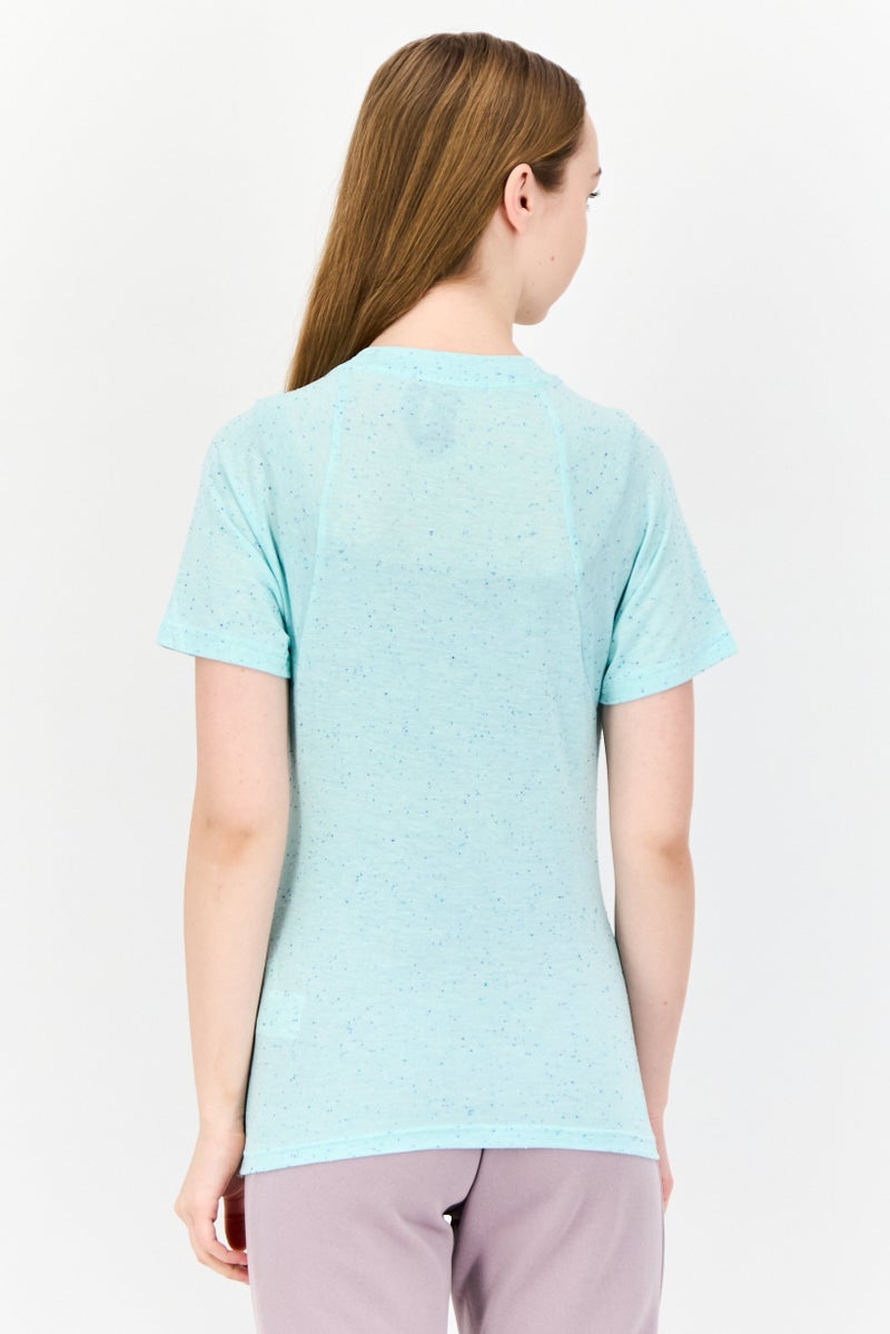 Adidas Women Sportswear Fit Short Sleeve Winners 3,0 Outdoor T-Shirt, Turquoise - Image 4