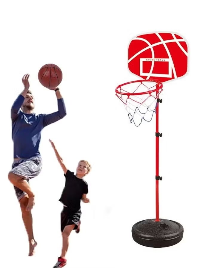 180cm Basketball Stand Hoop Set, Kids Basket Holder Include Ball and Inflator, Adjustable Basketball Stand, Basket Holder Hoop Goal, Outdoor Fun Sports Activity Game,Portable Adjustable Height Children Basketball Hoop with Ball & Pump, Indoor Outdoor Sport Activity Game Gift Toddler. - Image 1