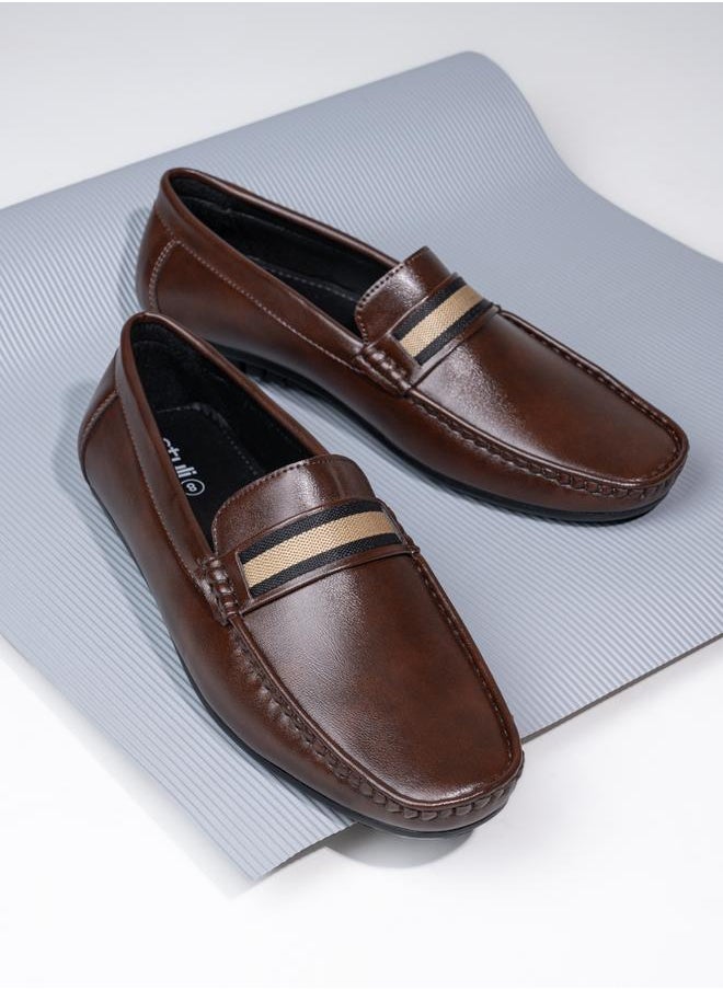 Styli Styli Slip On Square toe Single Band Loafers  - Image 1