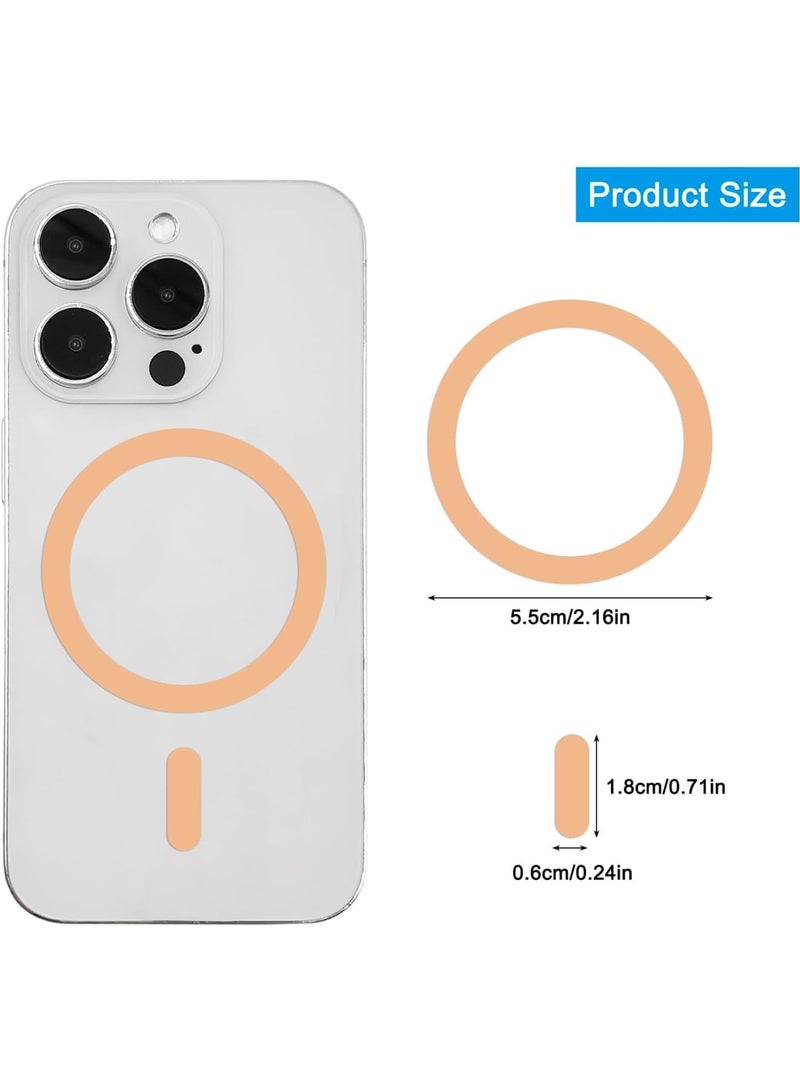 Barakah Mag-Safe Metal Ring Sticker, Universal Magnetic Charger Adapter for iPhone 17 16 Pro Mini Max, Ultra-Thin Car and Desk Charger Accessory, Stable Connection and Fast Charging, 6 Colors - Image 3