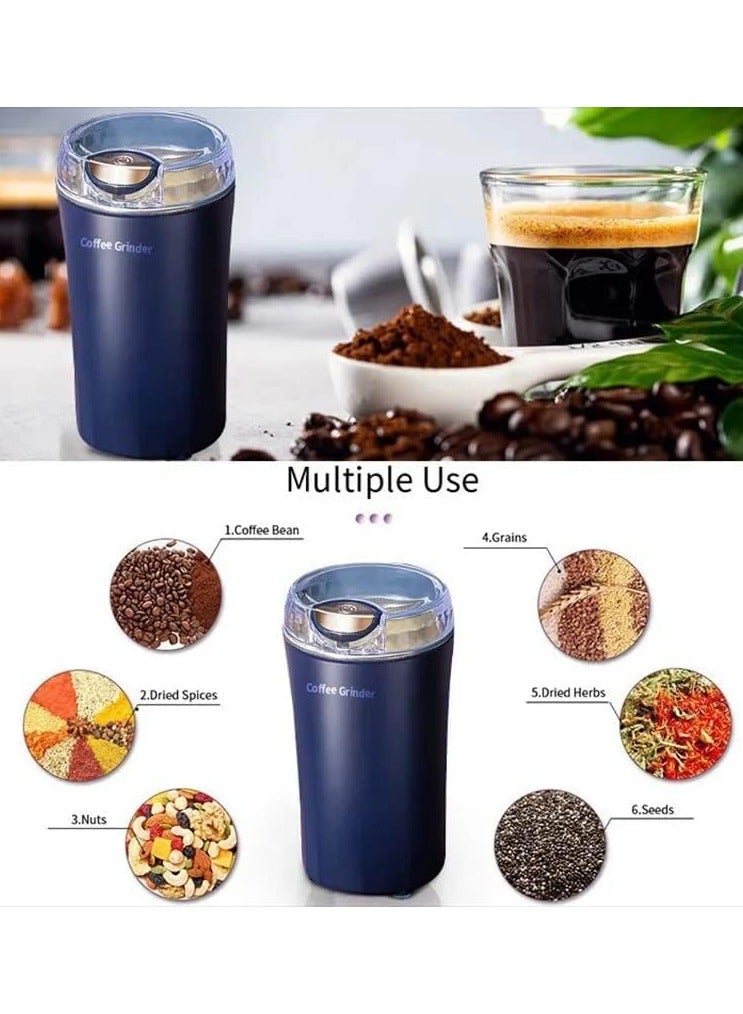 Electric Coffee/Herbs Grinder, Crusher for Home Detachable Cup, Cup Made with Stainless Steel Push Button Control - Image 2