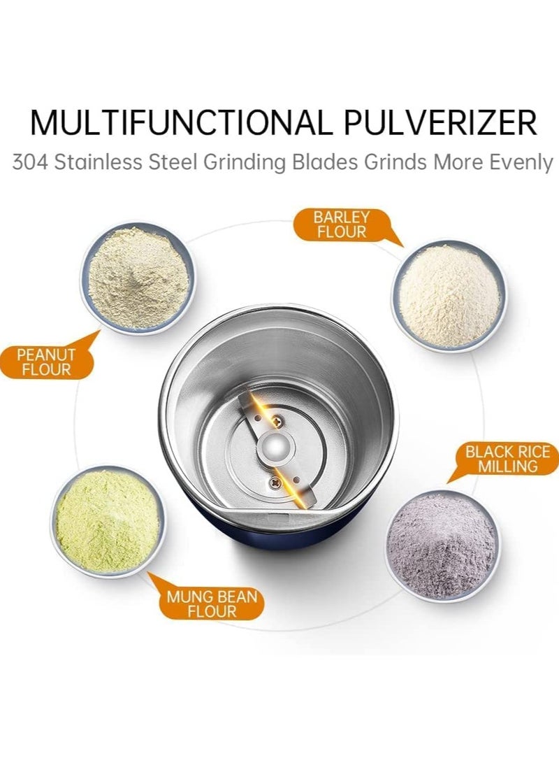 Electric Coffee/Herbs Grinder, Crusher for Home Detachable Cup, Cup Made with Stainless Steel Push Button Control - Image 3