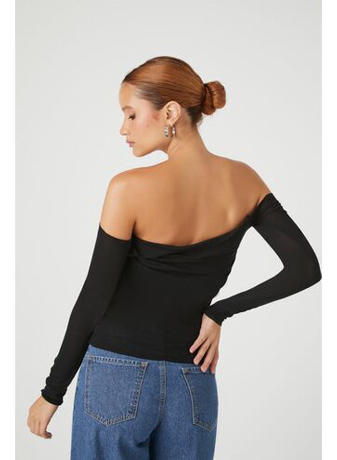 FOREVER 21 Ruched Off-the-Shoulder Top - Image 3