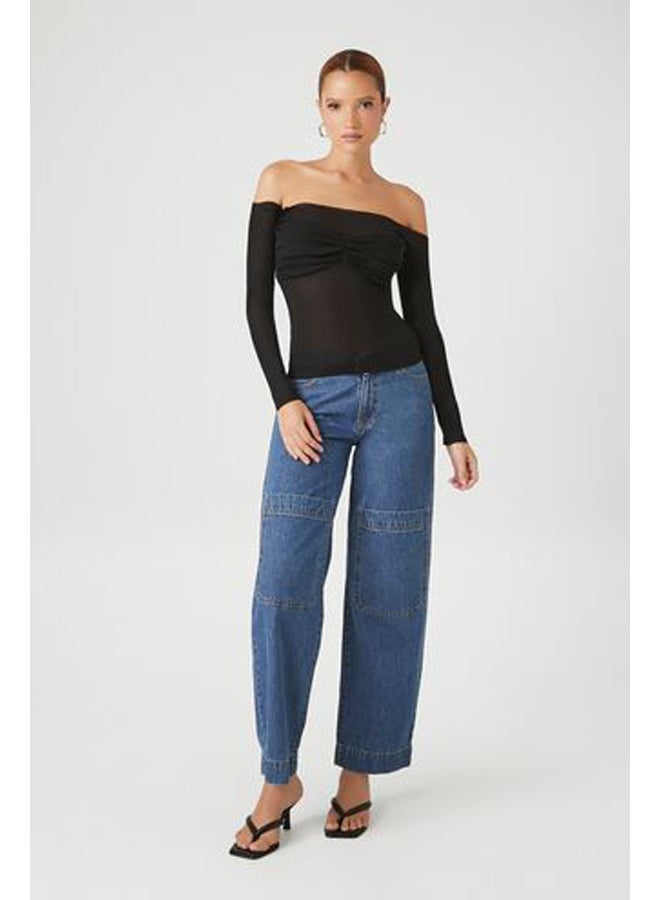 FOREVER 21 Ruched Off-the-Shoulder Top - Image 4