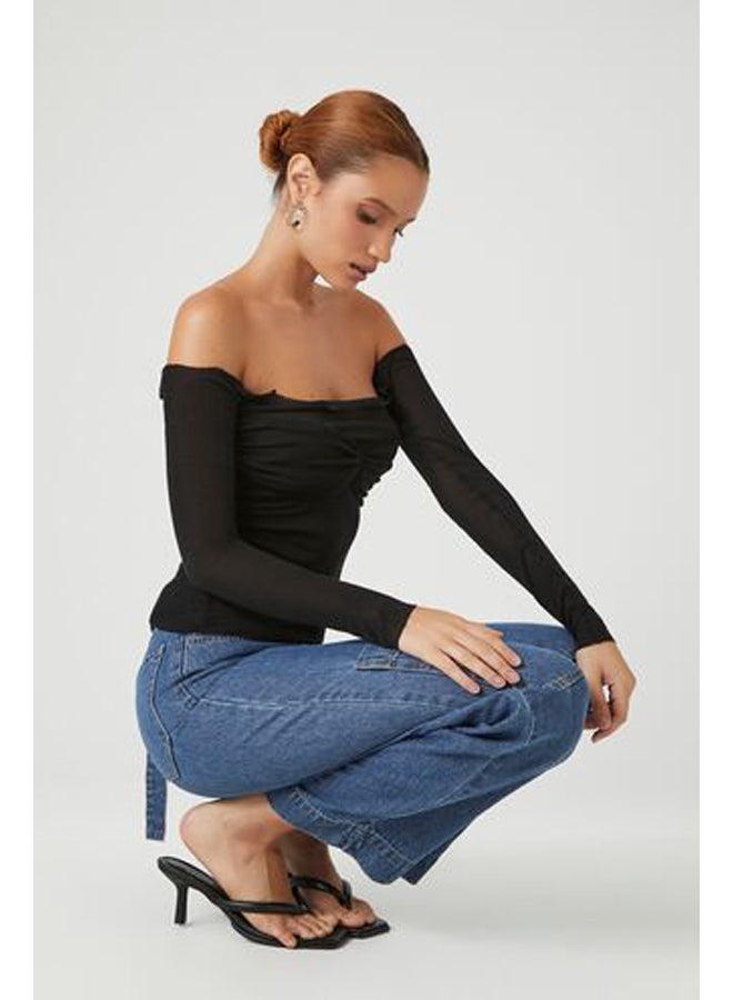 FOREVER 21 Ruched Off-the-Shoulder Top - Image 2