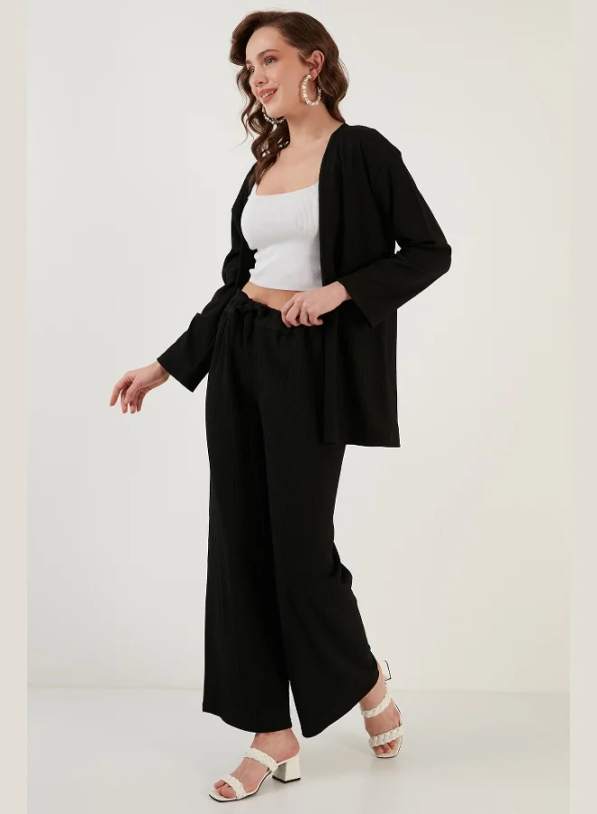 Lela Lela Waist-Tied Relaxed Cut Crinkle Fabric Trousers Women's TROUSERS 5862061