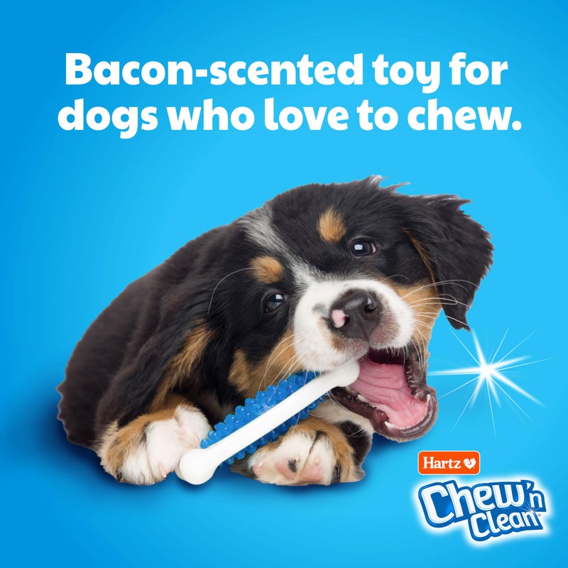 Hartz Chew 'n Clean Tuff Bone Bacon Scented Dental Dog Chew Toy - Large - Image 4