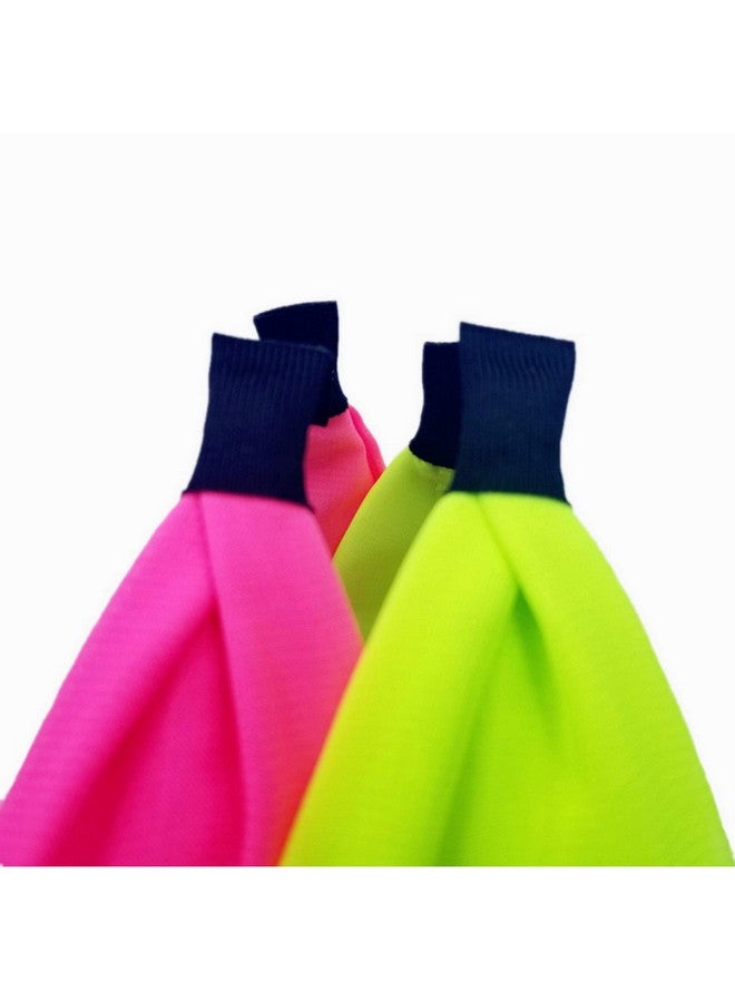 hodooly Odooly 2 Pieces Knotted Headbands Fluorescent Turban Hairband Wide Hair Hoops For Women And Girls Hair Accessories - Image 5