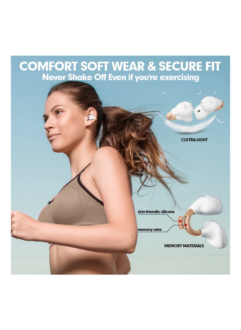 Generic - Wireless Bluetooth Bone Conduction Headphones - Open Ear Clip-On Earbuds for Running, Induction Earphones with Comfortable Fit for Active Lifestyles. - Image 1
