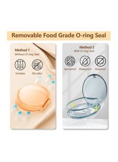 SYOSI Retainer Case, 2 Pack Orthodontic Mouth Guard Case with Magnetic Closure Hinged Lid, Portable Slim Night Guard Case, Easy to Clean Aligner Case  - Image 2
