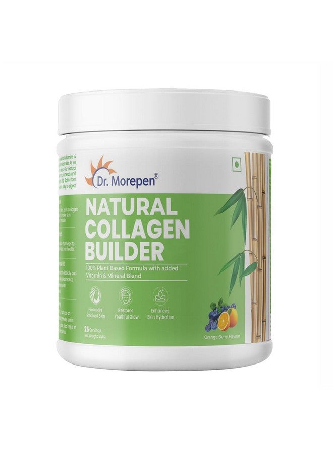 Dr. Morepen بروتين الكولاجين الطبيعي من د.موربين | تغذية مدعومة بالنباتات | طبيعي وآمن | بنكهة البرتقال والتوت 250 جرام - Image 1