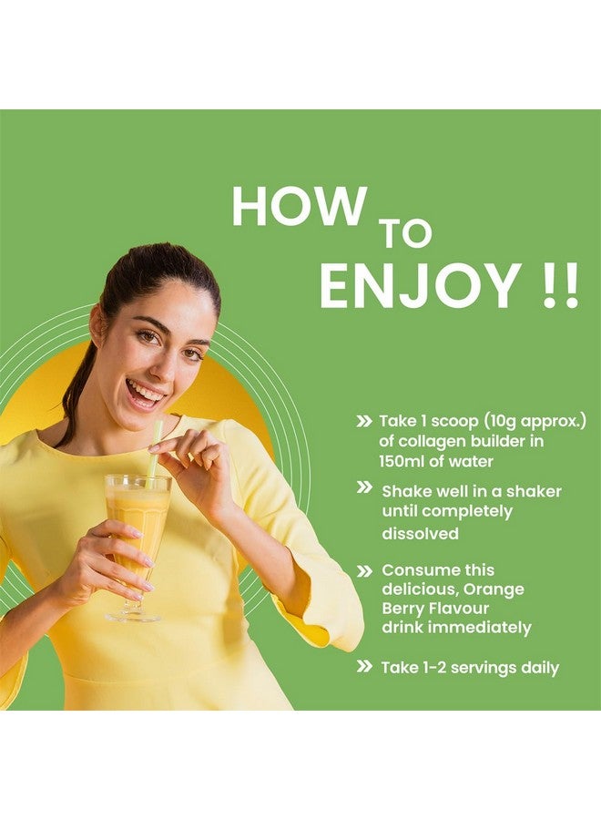 Dr. Morepen بروتين الكولاجين الطبيعي من د.موربين | تغذية مدعومة بالنباتات | طبيعي وآمن | بنكهة البرتقال والتوت 250 جرام - Image 3