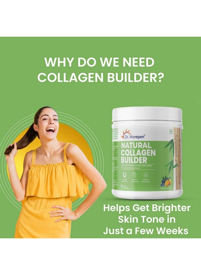 Dr. Morepen بروتين الكولاجين الطبيعي من د.موربين | تغذية مدعومة بالنباتات | طبيعي وآمن | بنكهة البرتقال والتوت 250 جرام - Image 2