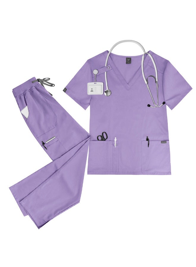 NIBEMINENT Hospital Accessories Beauty Costume High-Quality Scrubs Women Surgical Scrubs Set Clinical Scrubs Set - Image 1