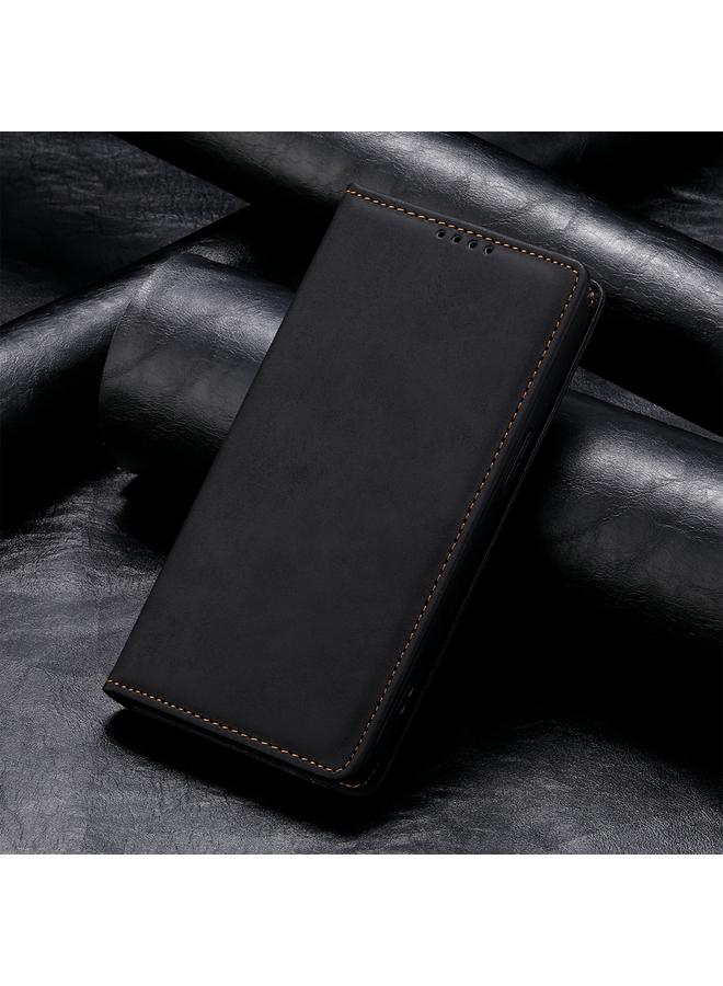 S-TOP Case For OPPO A3 Pro 5G Business Solid Color Magnetic RFID Leather Phone Case - Image 2