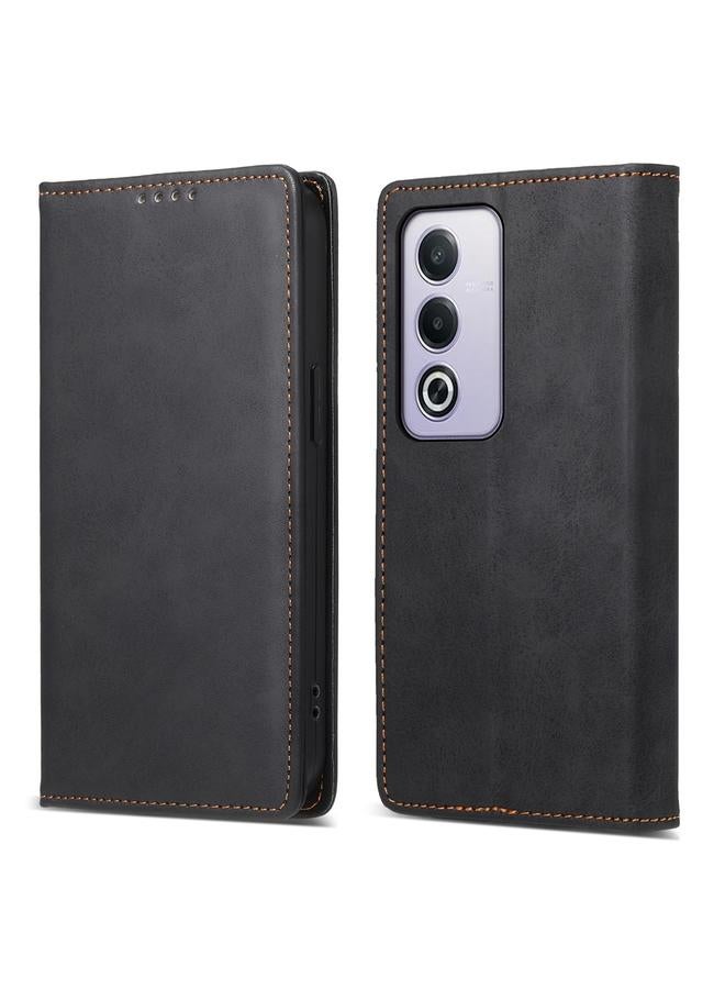 S-TOP Case For OPPO A3 Pro 5G Business Solid Color Magnetic RFID Leather Phone Case - Image 1