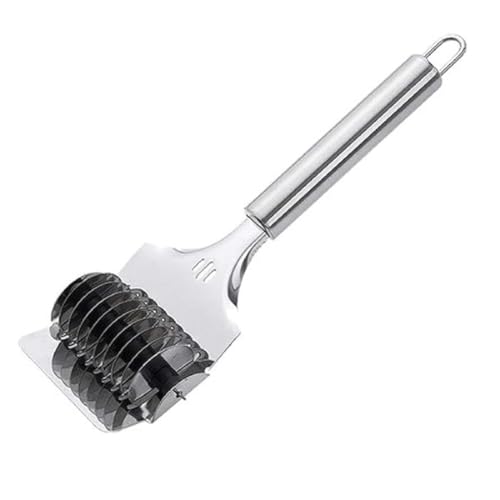 PUTHAK Pasta Noodle Cutter,High Grade Stainless Steel Pasta Spaghetti Maker Noodle Lattice Roller,Dough Cutter Mincer Kitchen Cooking Tools - Image 1