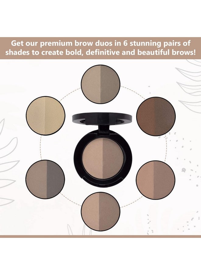 MELLOW - Cosmetics Brow Duo Luminous Eyebrow Powder For Natural Looking Voluminous Brows Eyebrow Filler For Brows Vegan Brow Definer Taupe - Image 1