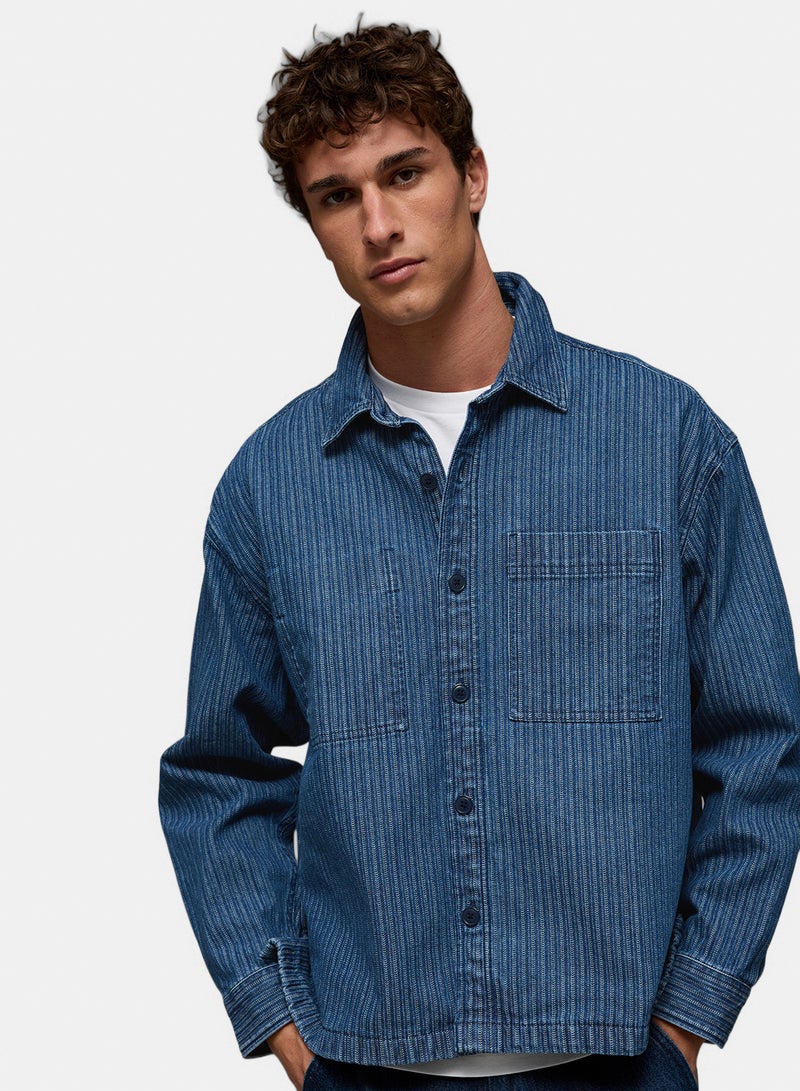 American Eagle AE Herringbone Shacket - Image 1