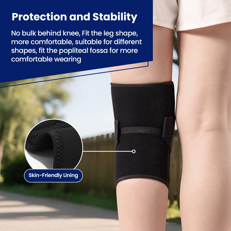 JOMVD Knee Brace for Knee Pain, Meniscus Tear, Adjustable Knee Support with Side Spring Stabilizers for Meniscus Tear, Arthritis, Patella Stability, Knee Pain Relief, Women and Men, XX-Large - Image 5