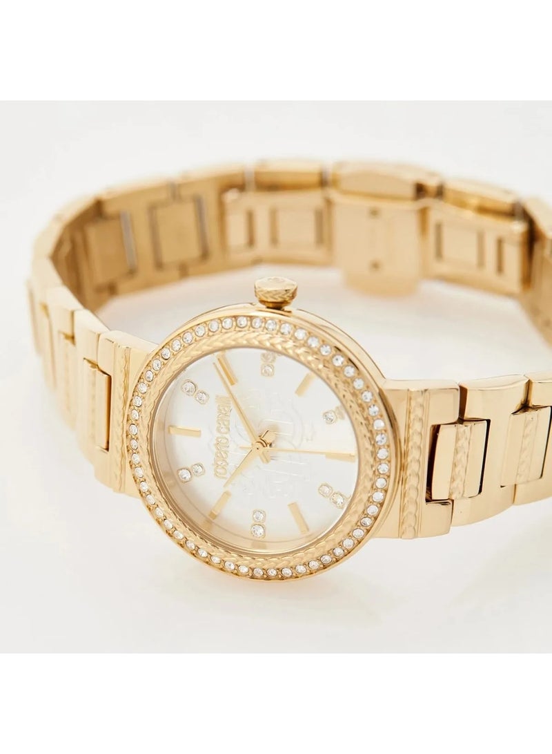 Roberto Cavalli Donna Glam Women's Watch RC5L098M0025, Silver Dial, Gold Stainless Steel - Image 5