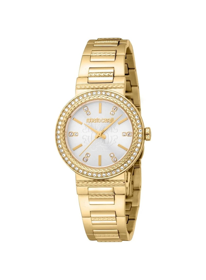 Roberto Cavalli Donna Glam Women's Watch RC5L098M0025, Silver Dial, Gold Stainless Steel - Image 1