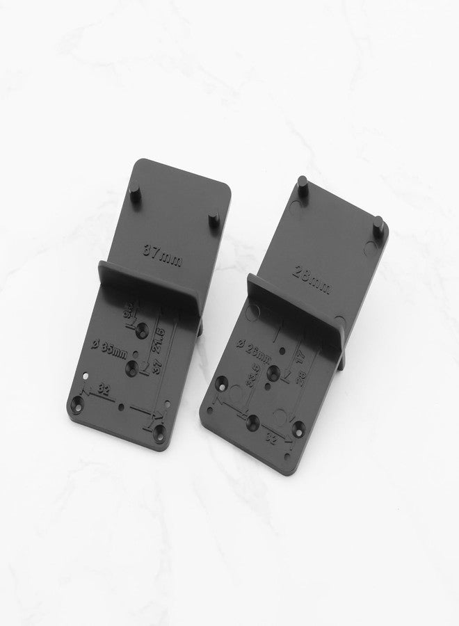 SING F LTD 4pcs Hole Drilling Jig Template 85x40mm Hinge Drilling Positioning Plate Concealed Hinge Jig Drilling Mounting Plates for Dowels Shelf Supports - Image 5