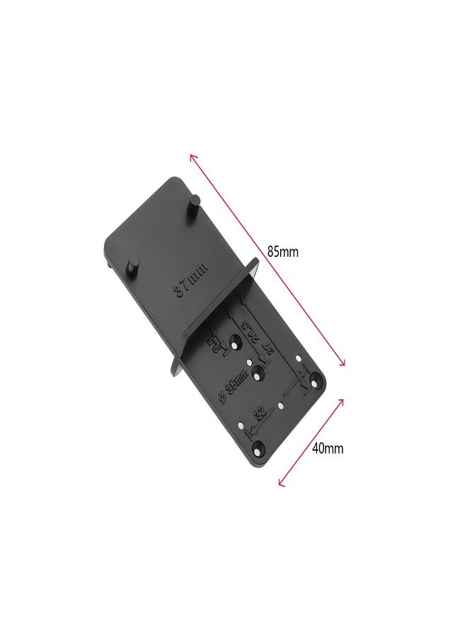SING F LTD 4pcs Hole Drilling Jig Template 85x40mm Hinge Drilling Positioning Plate Concealed Hinge Jig Drilling Mounting Plates for Dowels Shelf Supports - Image 4