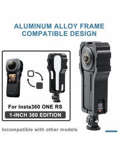 KASTWAVE Aluminum Alloy Case for Insta360 ONE RS 1 Inch 360 Edition Accessories, Frame Protector Housing Shell with Hot Shoe Interface  - Image 4