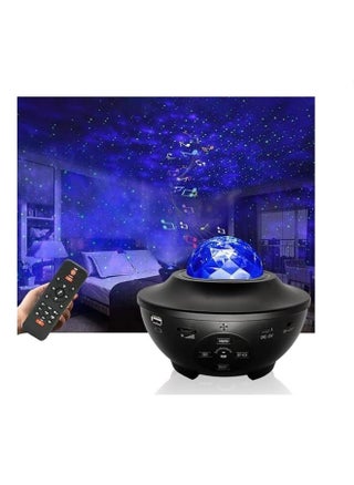 Night Sky Laser Light Projector with Remote Control, 2 in 1 Starry Sky Light with LED Nebula, Moving Ocean Waves Projector, Kids Bedroom Decor, Built-in Music Speaker, Black - pzsku/ZFAB02E14382A23D06203Z/45/_/1738486686/4600e00f-fff5-4953-b8f9-0b16760473f2