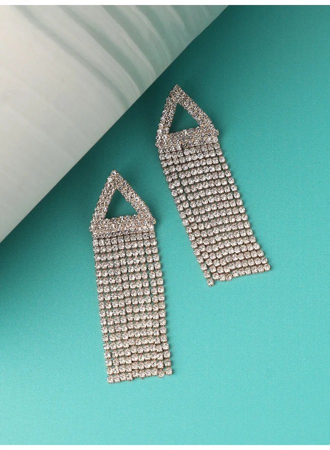 سوهي مطلية بالذهب مصمم الحجر انخفاض القرط الطرف