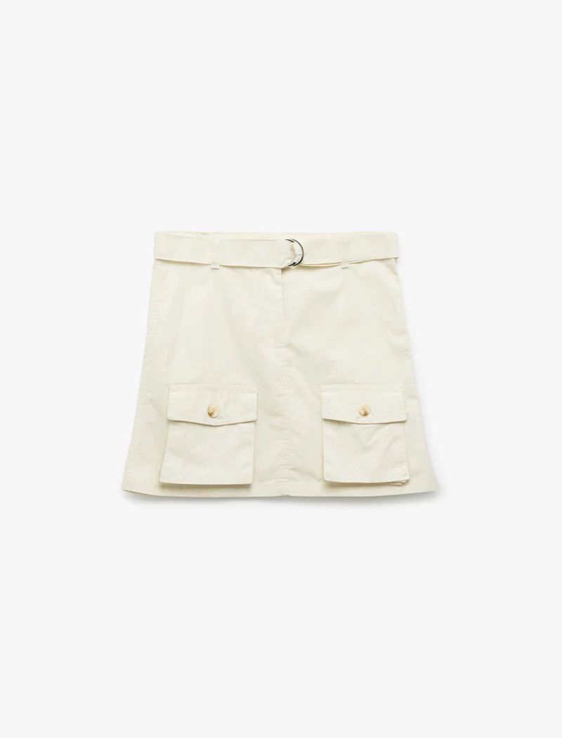 كوتون Gabardine Skirt