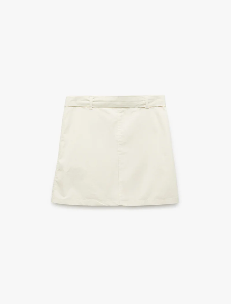 كوتون Gabardine Skirt