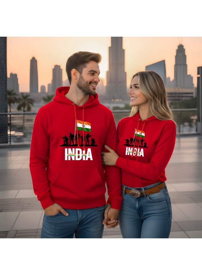 برينت شوب فور مي هوديس هندي لكل من الرجال والنساء - بلوفر قطني ناعم - كم طويل مع رباط وجيوب كنغر - غطاء رأس مثالي للجنسين للداخلية والخارجية - Image 5